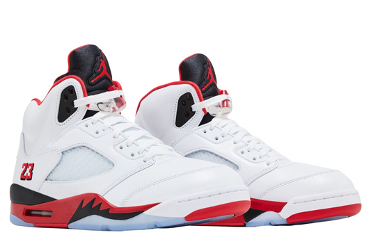 Air Jordan 5 Fire Red Black Tongue White / Fire Red "PreOrder"